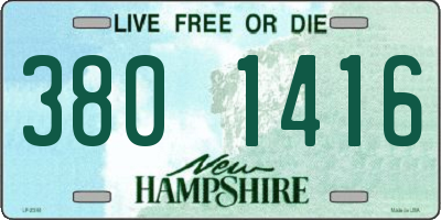 NH license plate 3801416