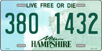 NH license plate 3801432
