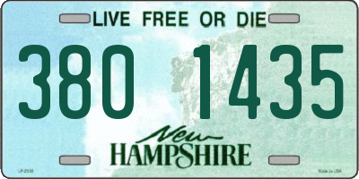 NH license plate 3801435