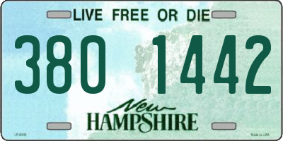 NH license plate 3801442