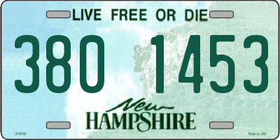 NH license plate 3801453