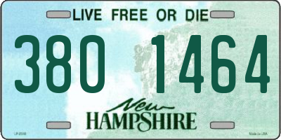 NH license plate 3801464