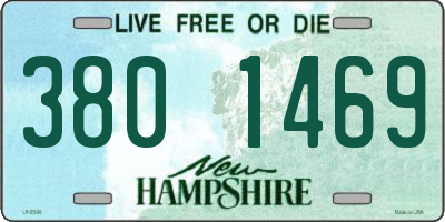 NH license plate 3801469