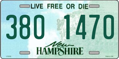 NH license plate 3801470