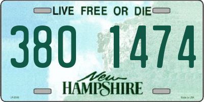 NH license plate 3801474