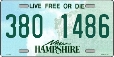 NH license plate 3801486