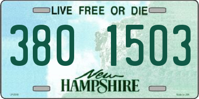 NH license plate 3801503