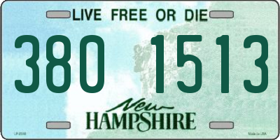 NH license plate 3801513