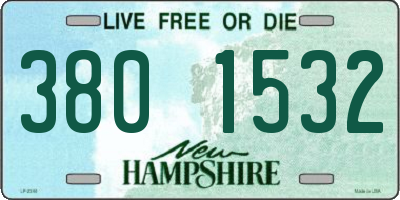 NH license plate 3801532