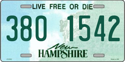 NH license plate 3801542
