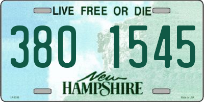 NH license plate 3801545