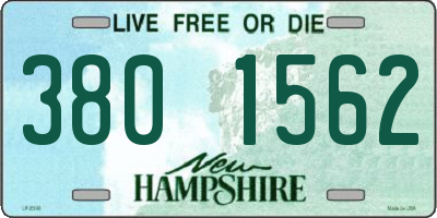 NH license plate 3801562