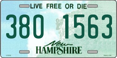 NH license plate 3801563
