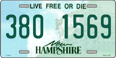 NH license plate 3801569