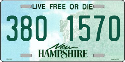 NH license plate 3801570