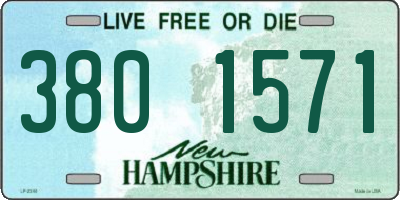 NH license plate 3801571