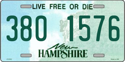 NH license plate 3801576
