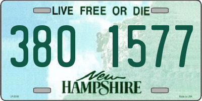 NH license plate 3801577
