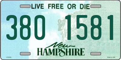 NH license plate 3801581