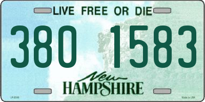 NH license plate 3801583