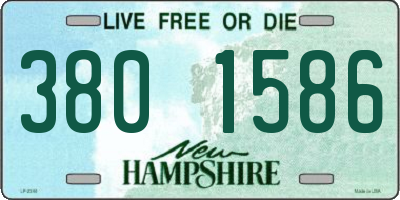 NH license plate 3801586
