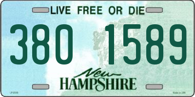 NH license plate 3801589