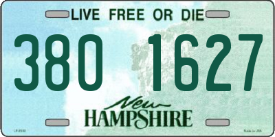 NH license plate 3801627