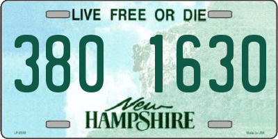 NH license plate 3801630
