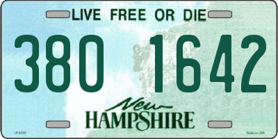 NH license plate 3801642