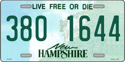 NH license plate 3801644