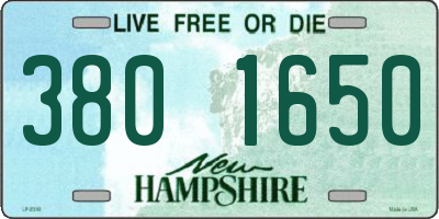 NH license plate 3801650