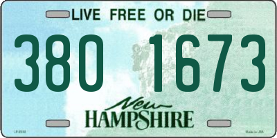 NH license plate 3801673