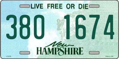 NH license plate 3801674