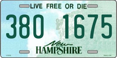 NH license plate 3801675