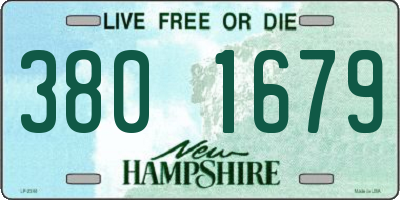 NH license plate 3801679