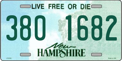 NH license plate 3801682