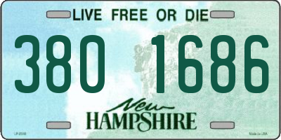 NH license plate 3801686