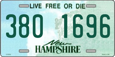NH license plate 3801696
