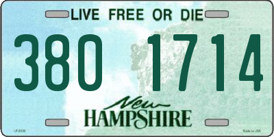 NH license plate 3801714