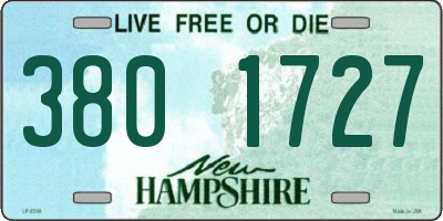 NH license plate 3801727