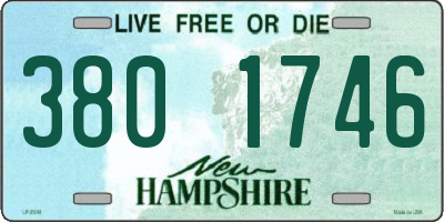 NH license plate 3801746