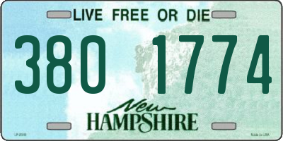 NH license plate 3801774