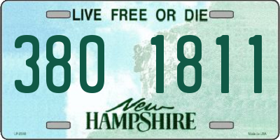 NH license plate 3801811