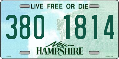 NH license plate 3801814