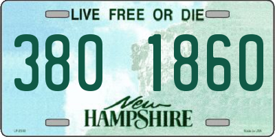 NH license plate 3801860