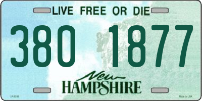 NH license plate 3801877