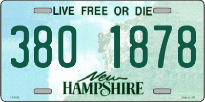 NH license plate 3801878