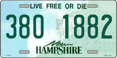 NH license plate 3801882