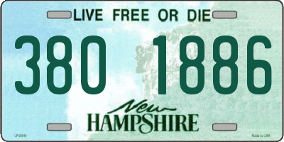 NH license plate 3801886