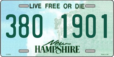 NH license plate 3801901